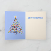 猫のメオウィーカスタムクリスマス シーズンカード (内部)