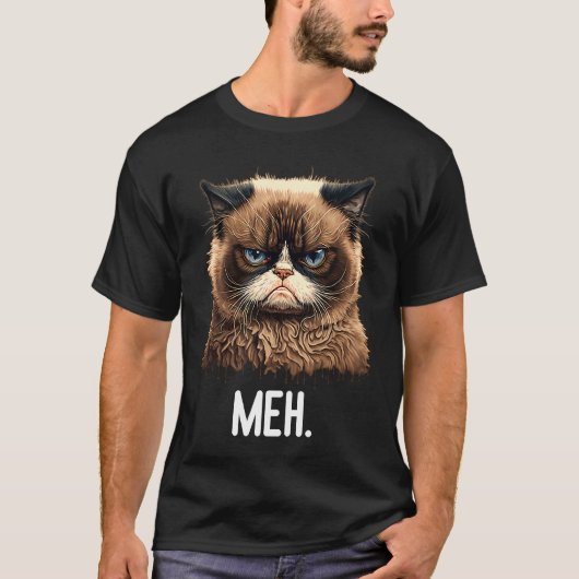 猫のメヘ 猫 子猫 引用符 男性 女性 Tシャツ (正面)
