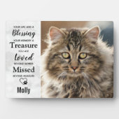 猫のメモリアル ペットロス フォトプラーク (正面)