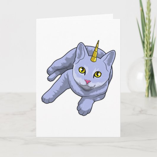 猫のユニコーン カード (正面)