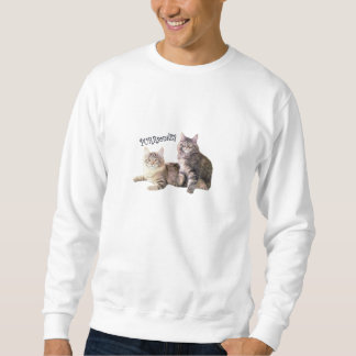 猫のユニセックスなスエットシャツPURRsonality スウェットシャツ