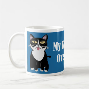 猫のユーモおもしろいアを使うスローガン コーヒーマグカップ