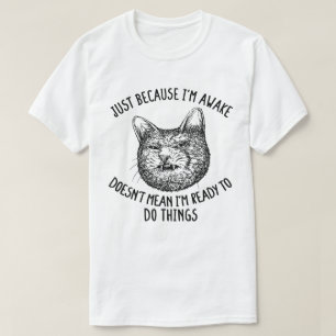 猫のユーモア好きだから飼い主 Tシャツ