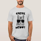 猫のユーモア Tシャツ (正面)