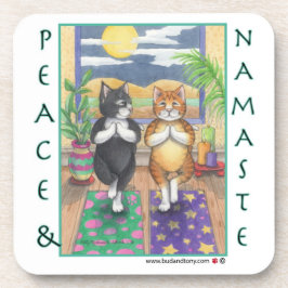 猫のヨガのコースター(芽及びトニー) コースター