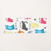 猫のヨガポーズ | 面白いヨガマット ヨガマット (正面(横))