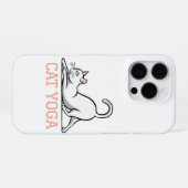 猫のヨガ iPhoneケース (裏面横)