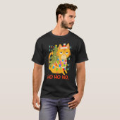 猫のライトチェーンもみの木 猫の飼い主 Tシャツ (正面フル)