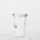猫のラインアート アクリルタンブラー (右)
