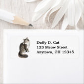 猫のラベルをダフィーにする ラベル (インサイチュ)