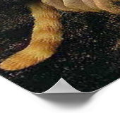 猫のレオナルド・ダ・ヴィンチを抱えたモナ・リサ ポスター (角)