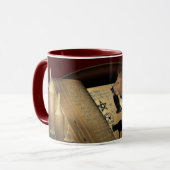 猫のレッスンの調査 マグカップ (正面左)