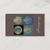 猫のレデ数々のィー猫サンダーコーブ 名刺 (裏面)