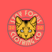 猫のロゴがプリントされたTシャツ Tシャツ