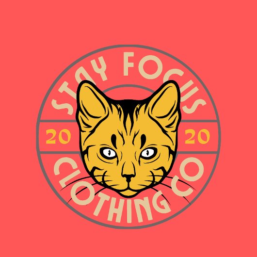 猫のロゴがプリントされたTシャツ Tシャツ
