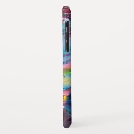 猫のヴェネツィアの仮装マスク付きピエロ Case-Mate iPhoneケース (裏面/左)