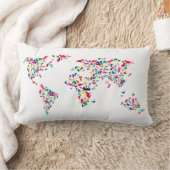 猫の世界の枕 ランバークッション (ブランケット)