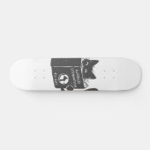 猫の世界支配—背景色を選ぶ スケートボード (横)