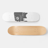 猫の世界支配—背景色を選ぶ スケートボード (横)