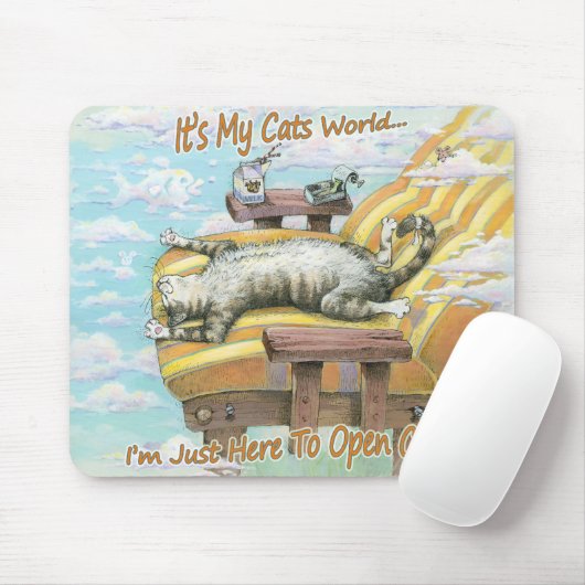 猫の世界 マウスパッド (マウス)