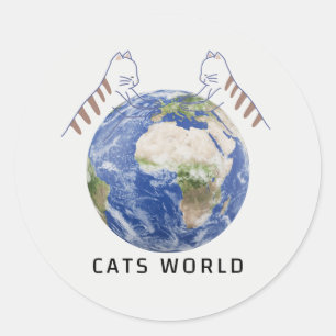 猫の世界 ラウンドシール