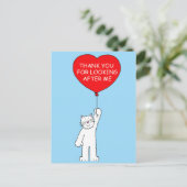 猫の世話をしてくれてありがとう ポストカード (スタンド正面)