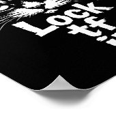 猫の中のTFをロック ポスター (角)