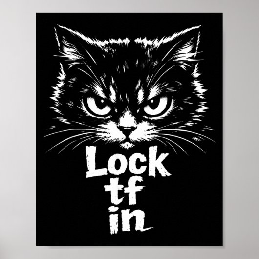 猫の中のTFをロック ポスター (正面)
