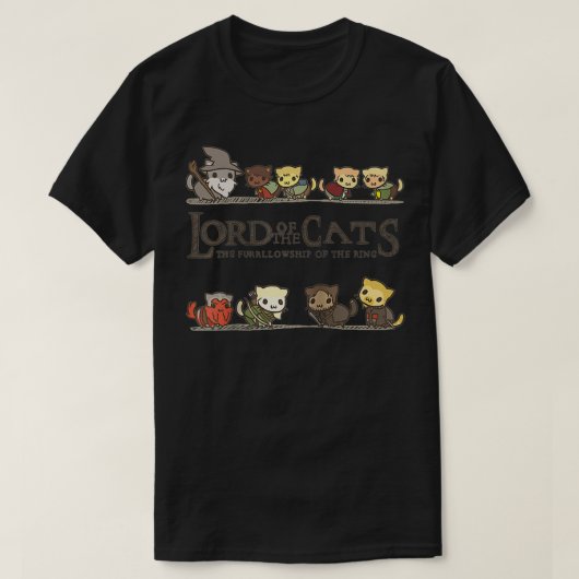 猫の主リングや輪の迷宮 Tシャツ (デザイン正面)