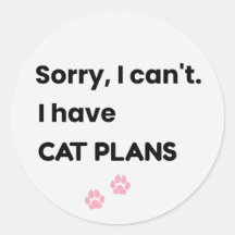 猫の予定があってごめんねデザイン