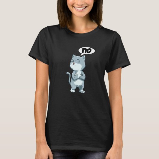 猫の二日酔い ストライク アノイアンス ゼロ ボック ノー デザイア Tシャツ (正面)