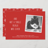 猫の人々のためのおもしろいなペットクリスマスカード シーズンカード (正面/裏面)