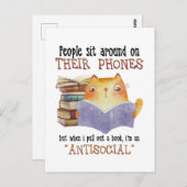 猫の人々は反社会的猫好き ポストカード (正面/裏面)