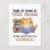 猫の人々は反社会的猫好き ポストカード (正面)