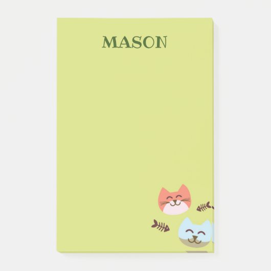 猫の付箋 紙用品 ポストイット (正面)
