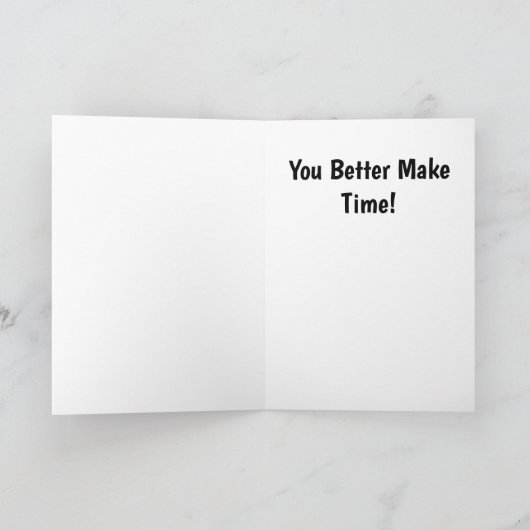 猫の仮装おもしろいで猫を引っ張る カード (内部)