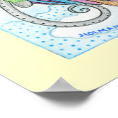 猫の仮装プリント ポスター (角)