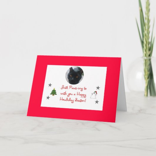 猫の休日カード シーズンカード (正面)