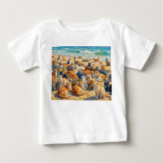 猫の休日 ベビーTシャツ