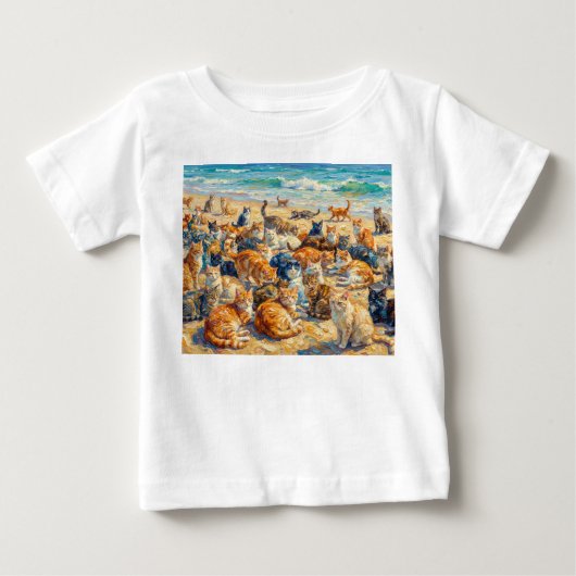 猫の休日 ベビーTシャツ (正面)