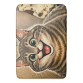 猫の似顔絵 バスマット (正面縦)