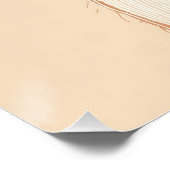 猫の保育園プリント, 蝶の壁画, ニュートラルアート ポスター (コーナー)