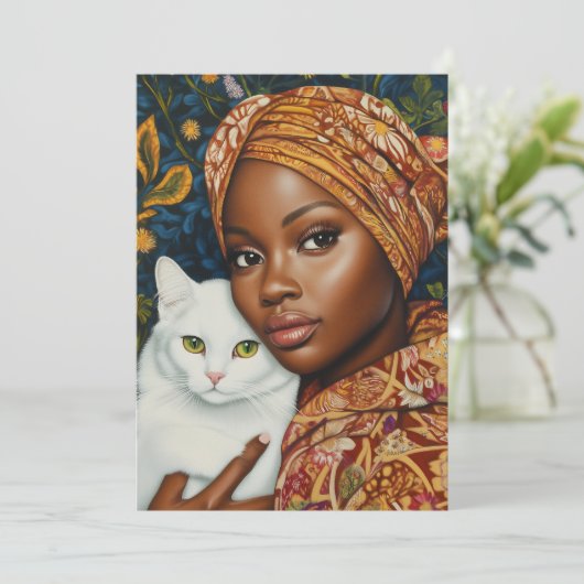 猫の優雅な女性 招待状 (スタンド正面)