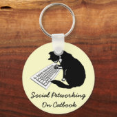 猫の入力 キーホルダー (正面)