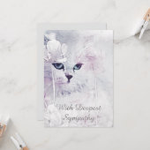 猫の共感カード カード (正面/裏面インサイチュ)