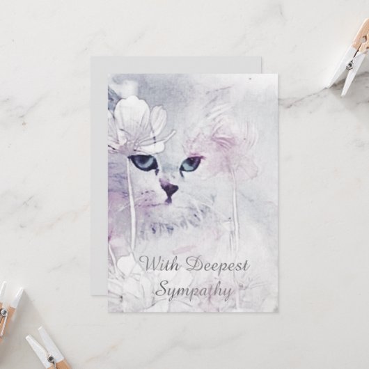 猫の共感カード カード (正面/裏面インサイチュ)