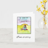 猫の共感カード カード (黄色い花)