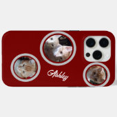 猫の写真と名前のカスタムiPhone/iPadケース Case-Mate iPhoneケース (裏面 (横))