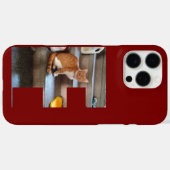 猫の写真と名前、F、カスタム Case-Mate iPhoneケース iPhone 16 Pro Maxケース (裏面 (横))