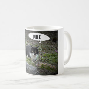 猫の写真のカスタムな文字のマグ コーヒーマグカップ